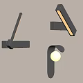 Modern minimalist wall lamp bedside lamp decorative lamp atmosphere lamp 3d model