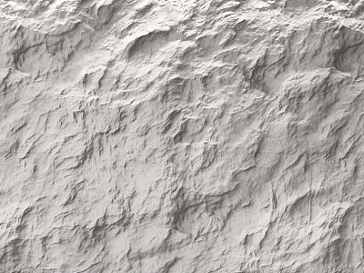 White Component With Rough Textured Surface And Natural Stone Finish Details 3d model