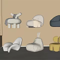 Single sofa 3d model