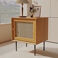 Modern Bedside Cabinet 3d model