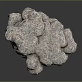Natural Stone Material With Stacked Pink And White Textured Surface Arrangement