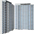 Modern High Rise Office Building With Glass Windows And Contemporary Design