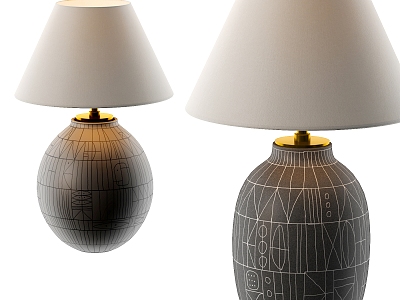 Modern table lamp 3d model