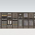modern container supermarket shelf 3d model