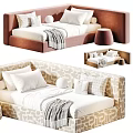 Modern Soft Fabric Upholstered Children Bed With Comfortable Bedding And Multiple Custom Color Options