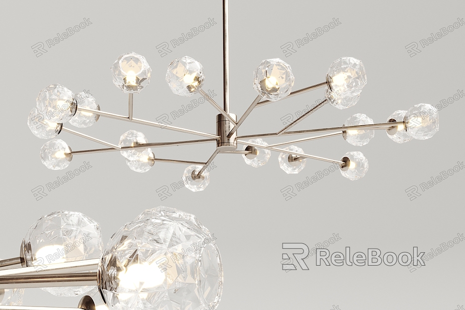 Modern chandelier metal crystal multi-head chandelier model