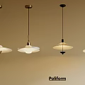Poliform Modern Pendant Lights With Different Design Styles And Shade Shapes 3d model