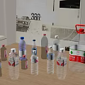 Various Sizes of Bottled Drinking Water with Plastic Bottles and Large Container