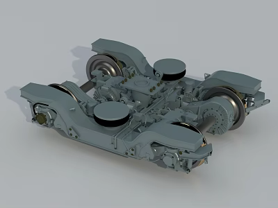 Industrial Equipment Featuring Mechanical Structure Wheel Components And Metal Parts 3d model