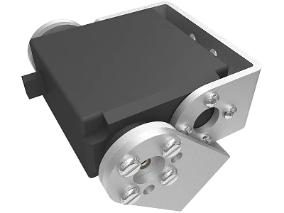 Bolted Industrial Mechanical Device With Metal Frame Black Panel And Rollers 3d model