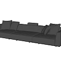 Modern Multiplayer Sofa 3d model