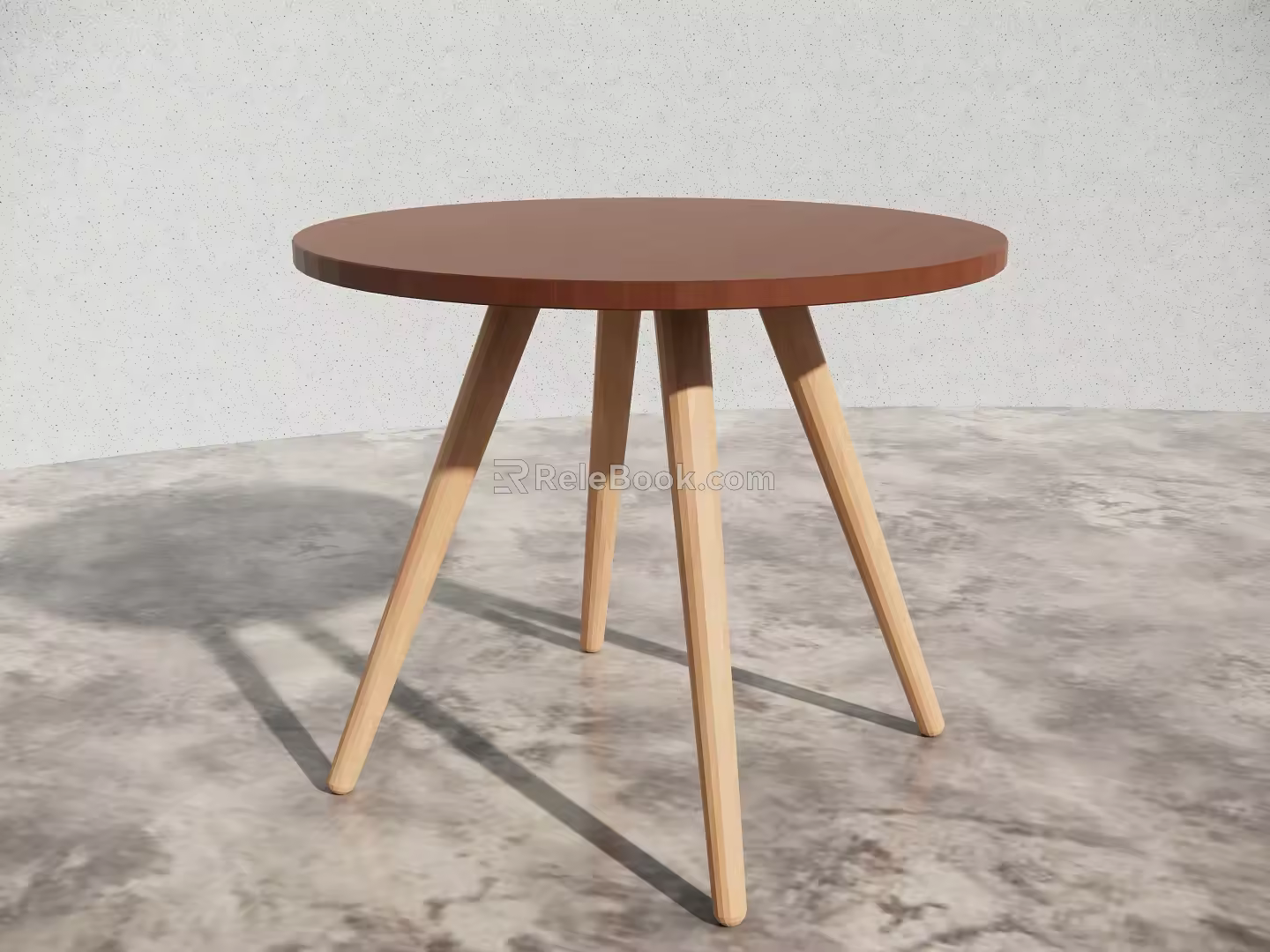 Modern round table coffee table small round table side table 3d model