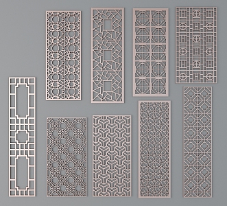 Chinese ancient pattern 3d model