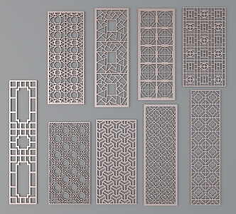 Chinese ancient pattern 3d model