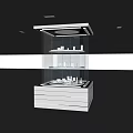 Modern Commercial Display Equipment with Multiple Shelves LED Lighting for High End Retail Showcase