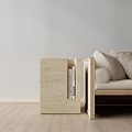 Modern Side Table Stone Side Table Corner Table 3d model
