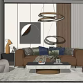 Modern Sofa Coffee Table Combination Sofa Coffee Table 3d model