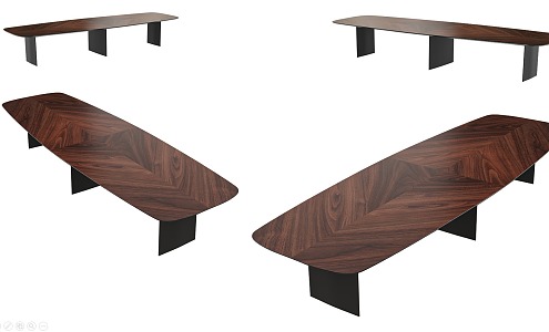 European Conference Table American Conference Table Wood Conference Table Rectangular Conference Table Modern Conference Table 3d model