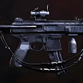 modern submachine gun 3d model