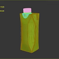 Green Beverage Carton With Yellow Cap And Pour Spout Design For Drinks