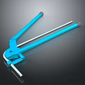 Blue Metal Clamp Tool With Long Handles And Adjustable Design For Hardware Work