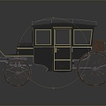 Vintage Carriage Luxury Carriage 3d model