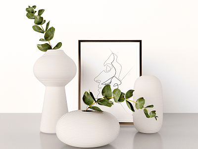 Modern vase decoration 3d model