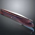 Handcrafted Dark Wooden Long Shaped Utensil With Natural Grain And Smooth Surface