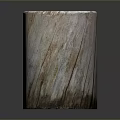Rustic Organic Wooden Stone Stump Featuring Natural Texture and Smooth Surface