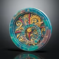 Modern pendulum clock astronomical pendulum clock astronomical clock magnus instrument panel 3d model