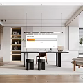 Modern study 3d model