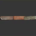 Various Colored Textured Bricks With Different Shapes And Weathered Surfaces