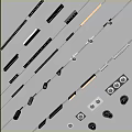 Modern Contemporary Lighting Combination With Track Spotlights LED Strip And Adjustable Fixtures