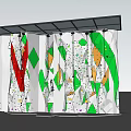 Outdoor Commercial Climbing Wall Equipment With Glass Roof And Colorful Holds