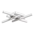 Modern Black Geometric Ceiling Light With Crossed Strips Design And Sleek Structure 3d model