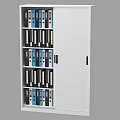 Modern White Bookcases With Doors And Storage For Office Folders And Books Organization