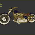 Modern motorcycle two-wheeled motorcycle off-road motorcycle road racing motorcycle 3d model