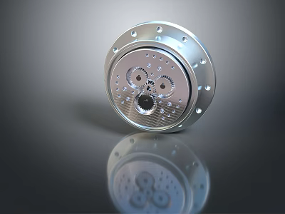 Modern machinery parts bearing mechanical bearing wheel 3d model