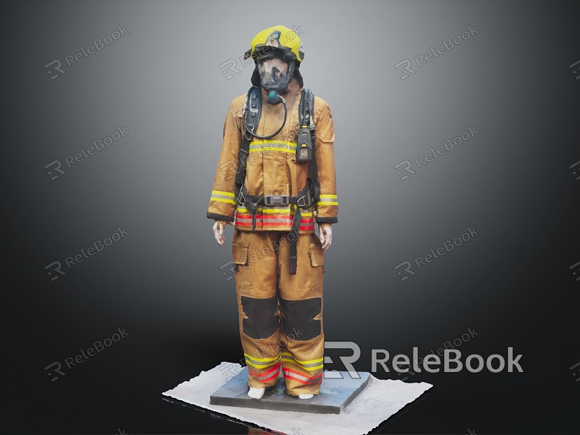 Firefighter's Fire Clothing model