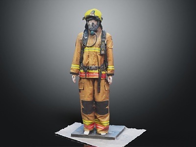 Firefighter's Fire Clothing model