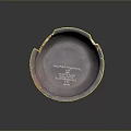Handcrafted Copper Sculpture Carving Bowl Shaped With Natural Patina And Textured Surface