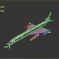 Modern Aircraft Cornwell Aircraft Civil Aircraft Commercial Aircraft Civil Aviation 3d model