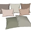 Cozy Decorative Pillows In Assorted Soft Tones For Living Room Sofa