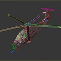 Modern Gray Helicopter Featuring Streamlined Fuselage Transparent Cockpit And Advanced Rotor Blades