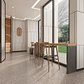 Modern Book Art Library Interior With Wooden Ceiling Arc Windows Bookshelves And Reception Desk