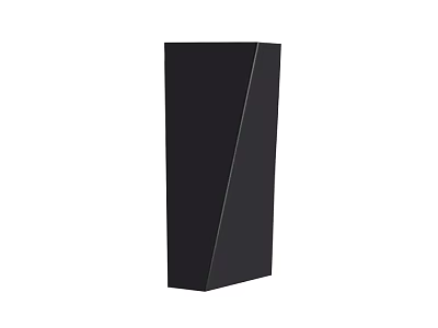 Modern Black Geometric Wall Lamp Featuring Sleek Design for Interior Decor 3d model
