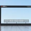 China Zun Business Center Photo Spot with Black Frame Structure and Bench Design