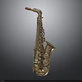 Home Decorative Brass Saxophone With Polished Surface And Classic Design