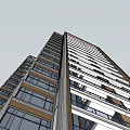 Modern High Rise Residential Buildings With Surrounding Trees And Urban Exterior Design