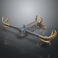 Crossbow Mechanical Crossbow Shift Bow and Arrow Shoot Far Equipment Weapons High-tech Crossbow 3d model